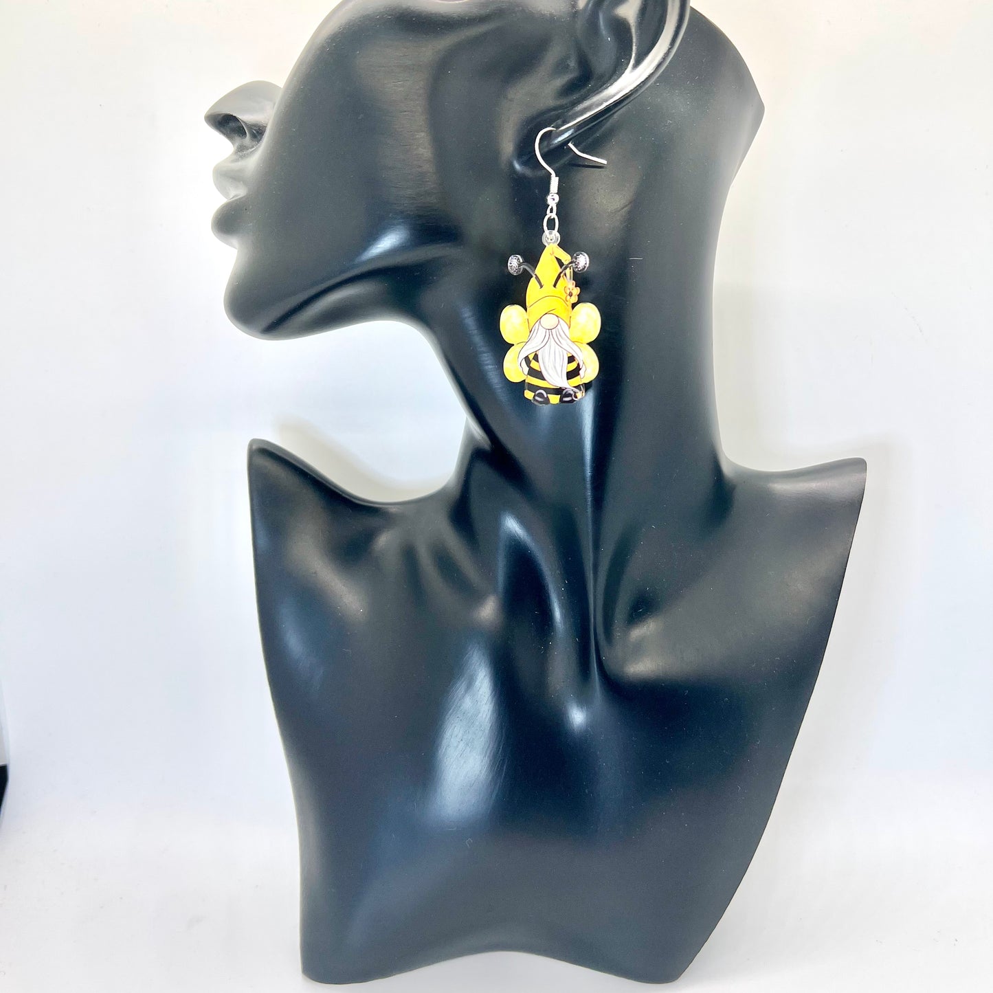 Bumble Bee Gnome Earrings
