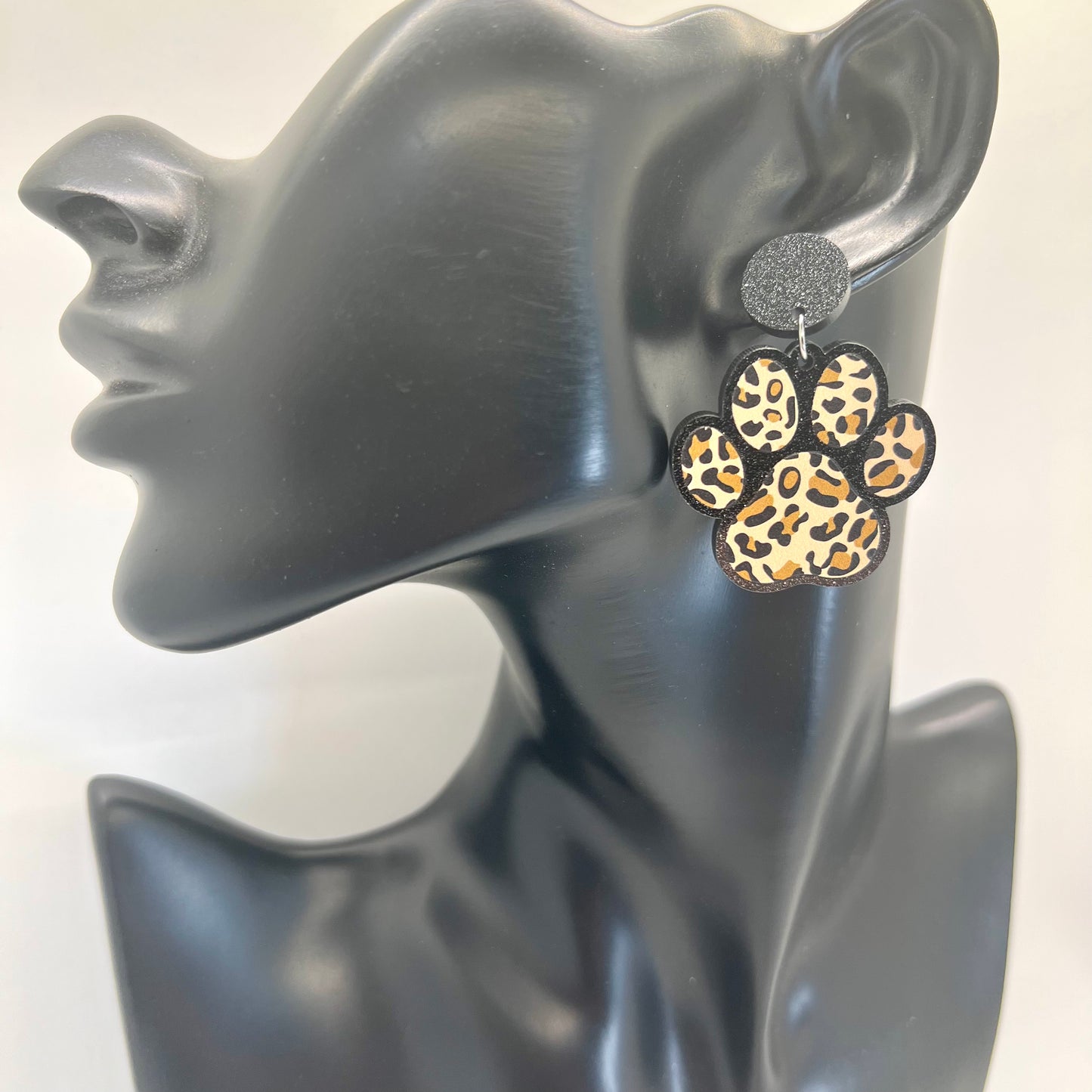 Cheetah Paw Print Earrings