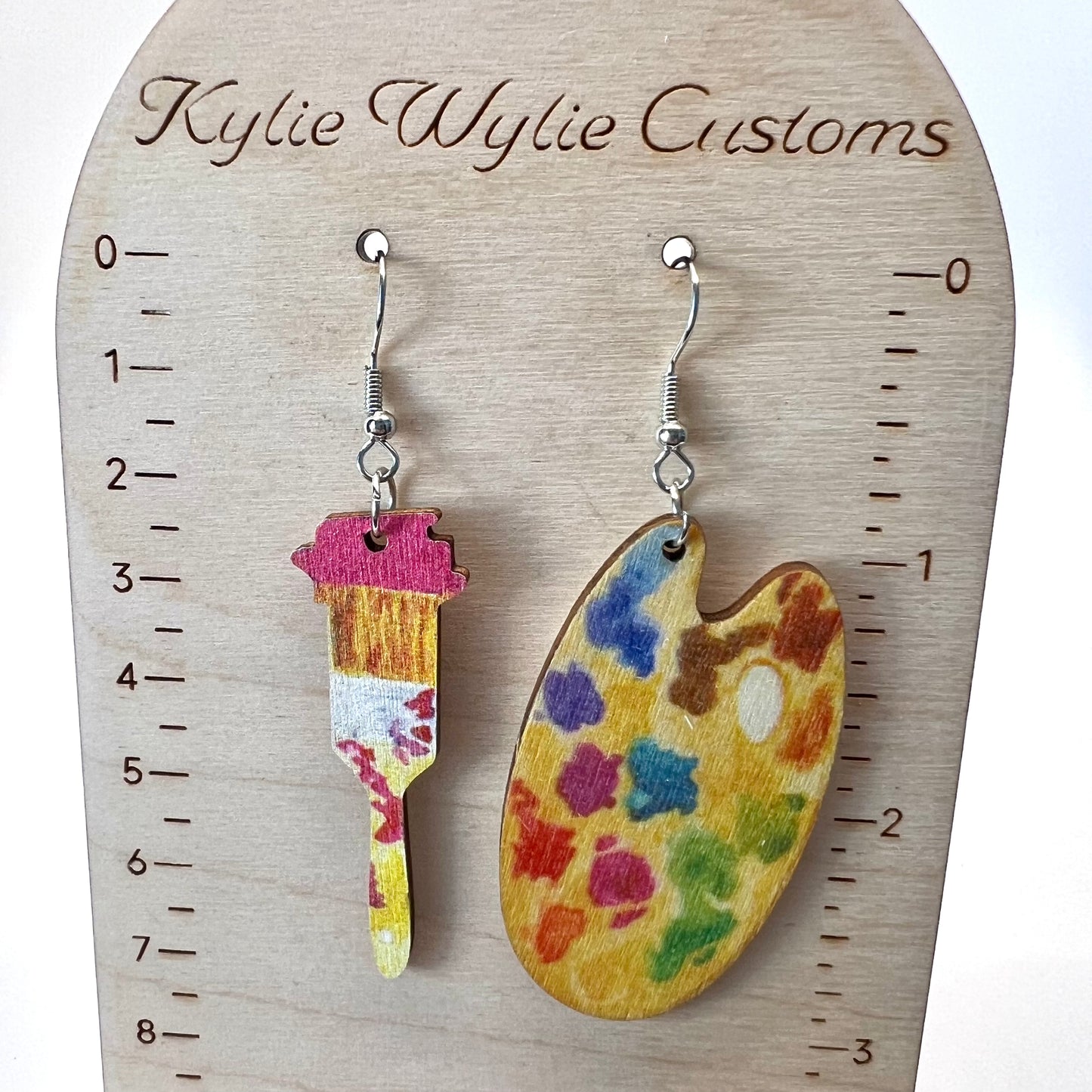 Paint Pallet Earrings