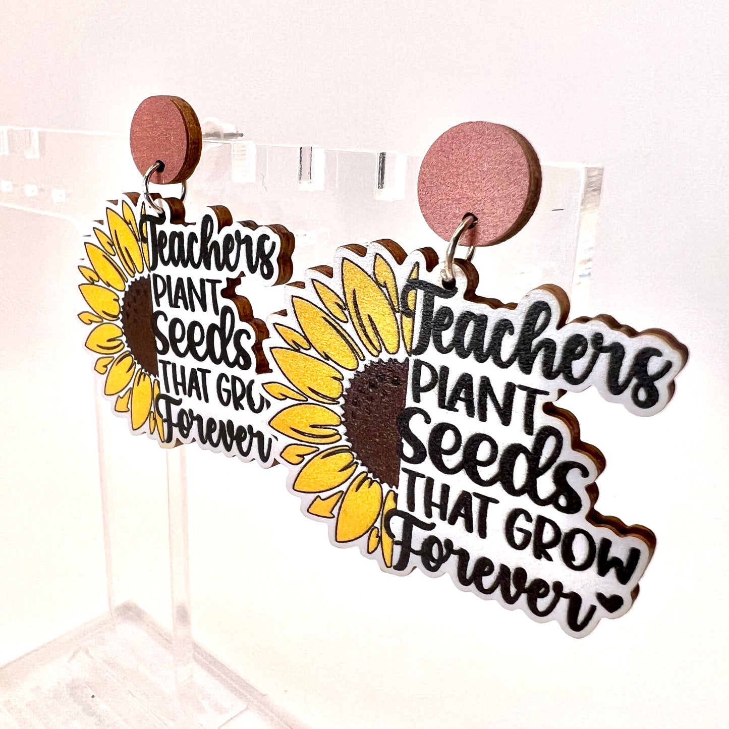 Teacher Flower Earrings