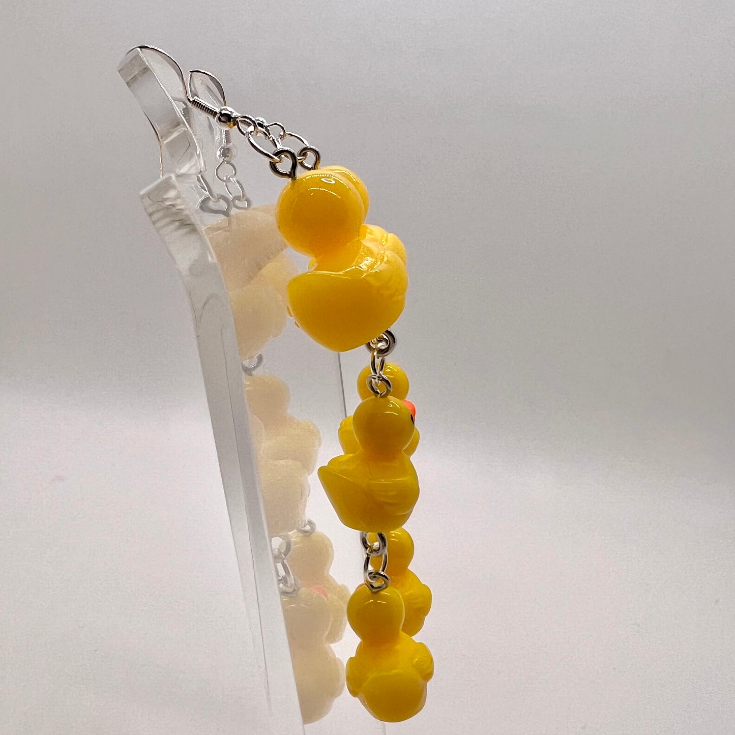 Duck Family Chain Earrings
