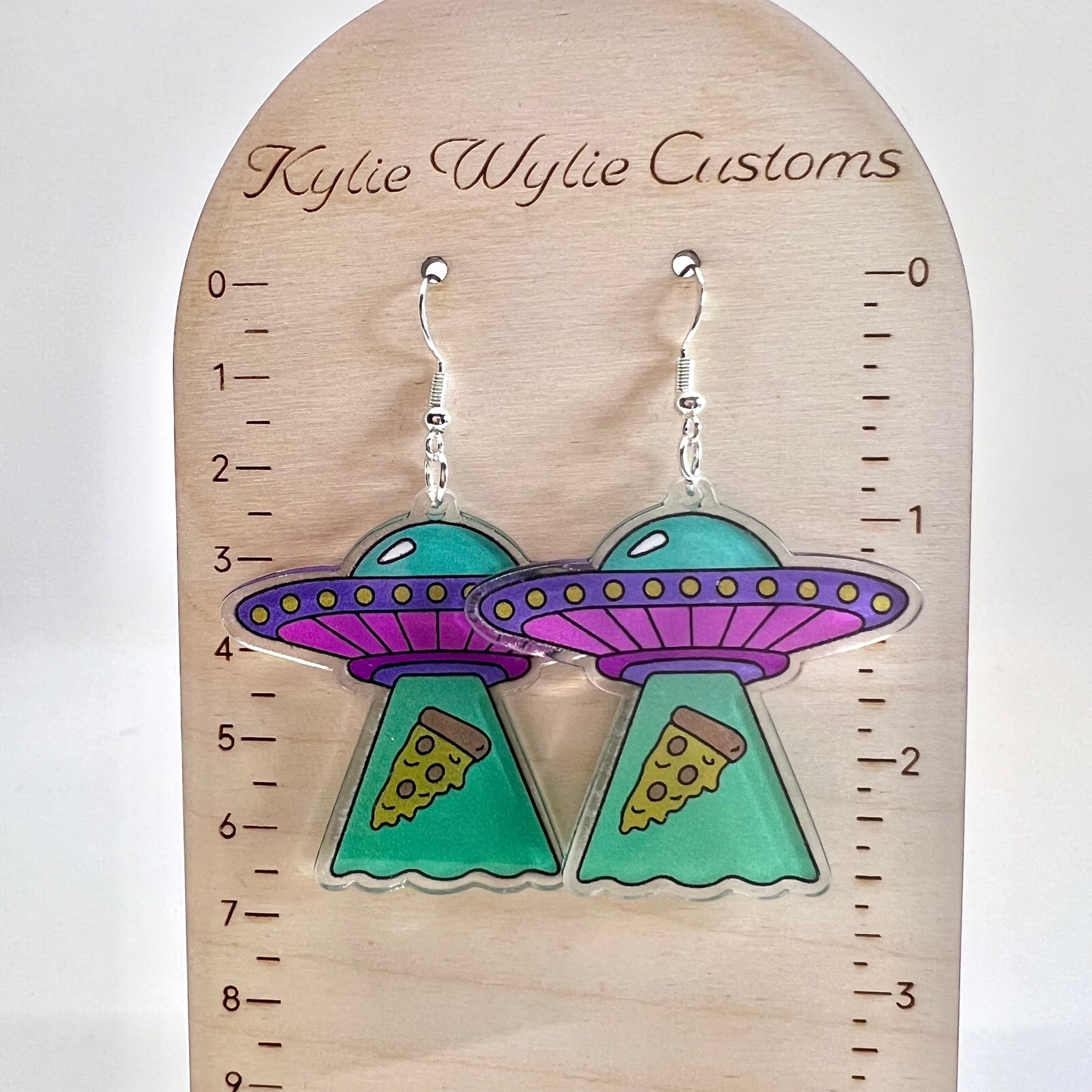 UFO Pizza Slice Earrings
