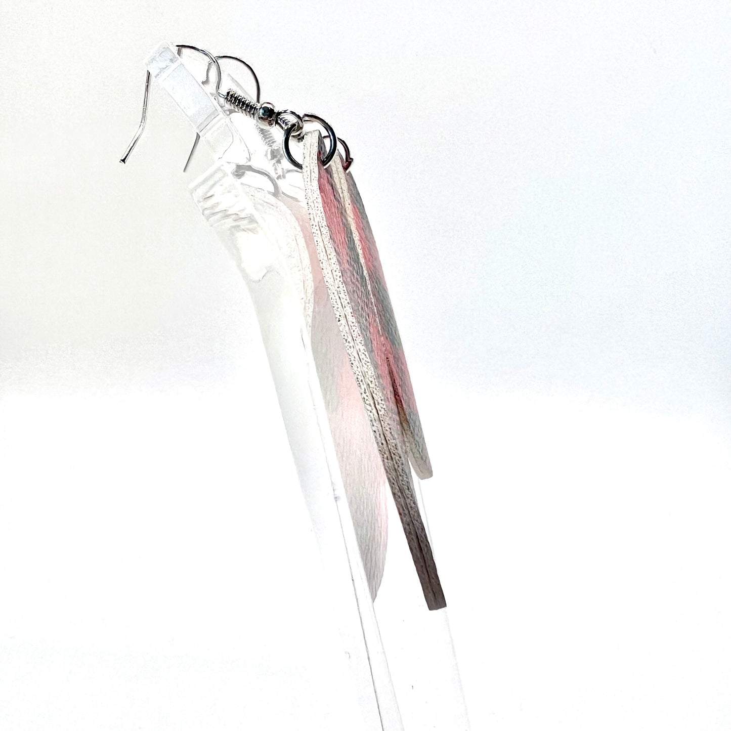 Plaid Teardrop Earrings