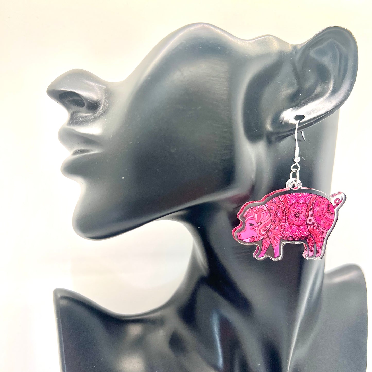 Paisley Pig Earrings