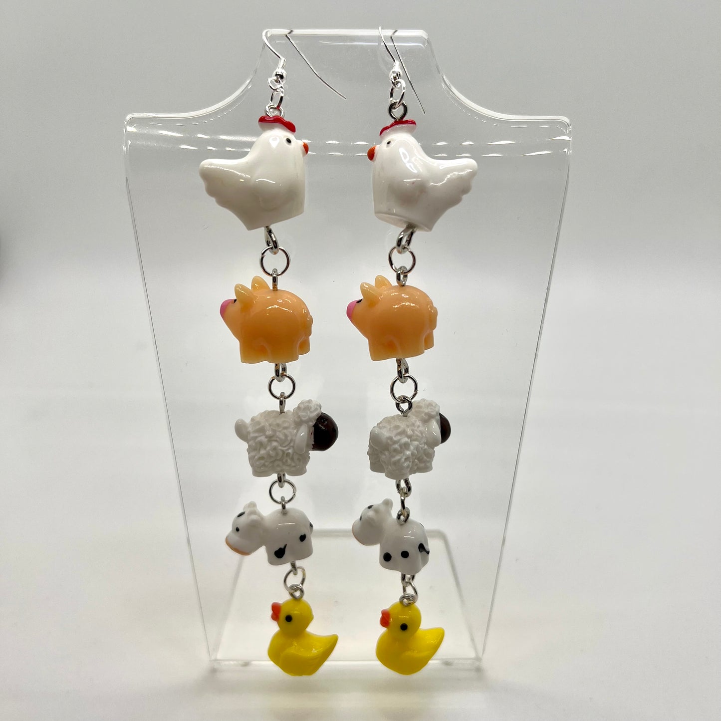 Farm Animal Chain Earrings