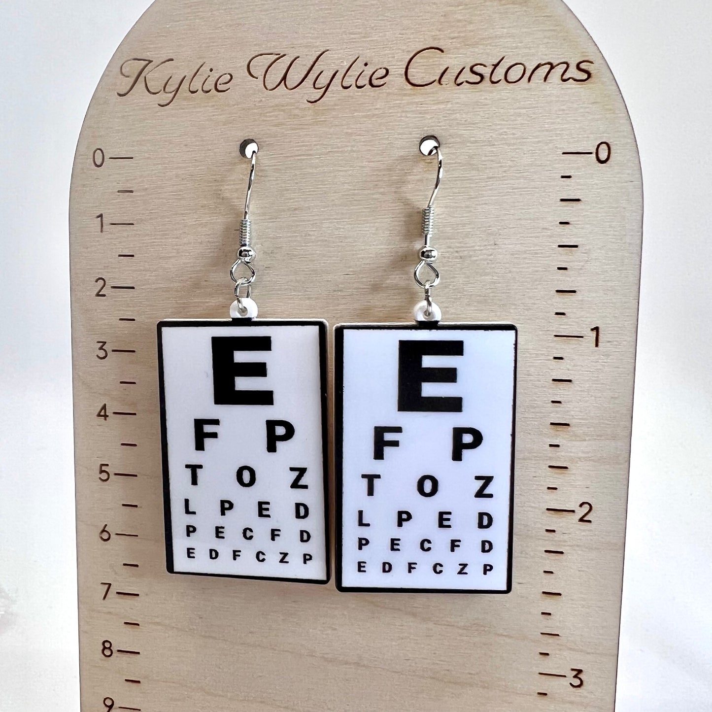 Eye Chart Earrings
