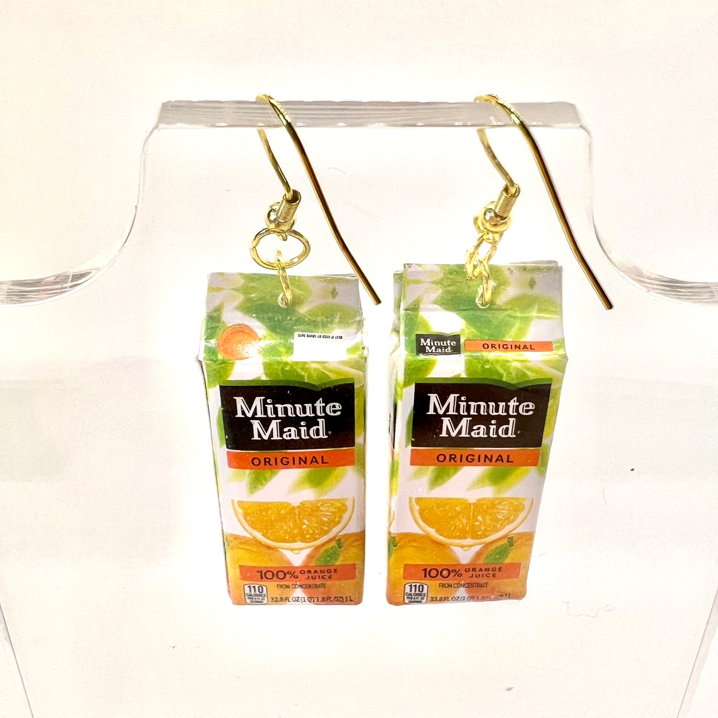 Minute Maid Orange Juice Earrings