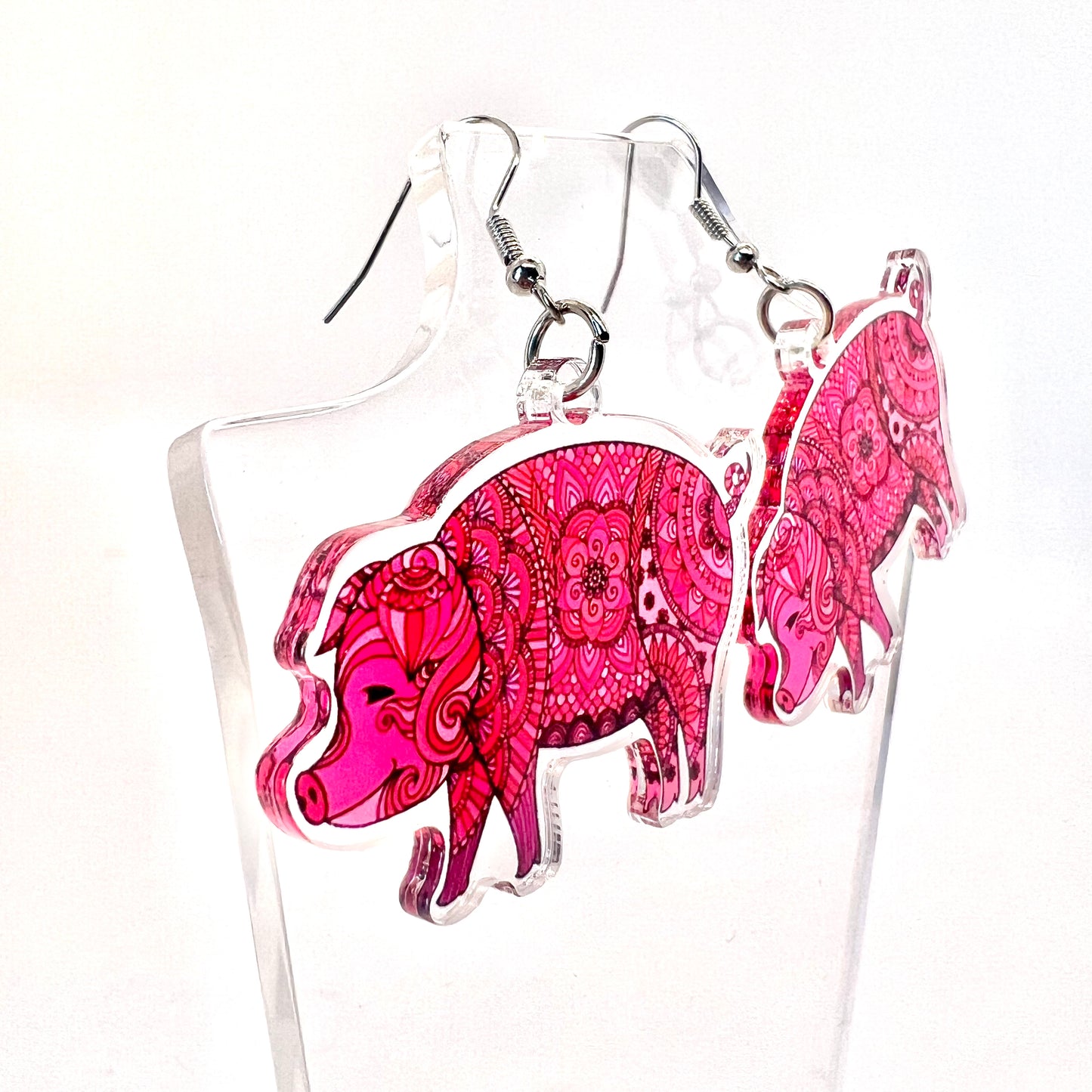 Paisley Pig Earrings