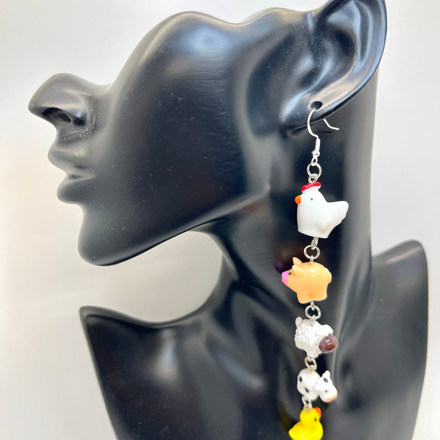 Farm Animal Chain Earrings