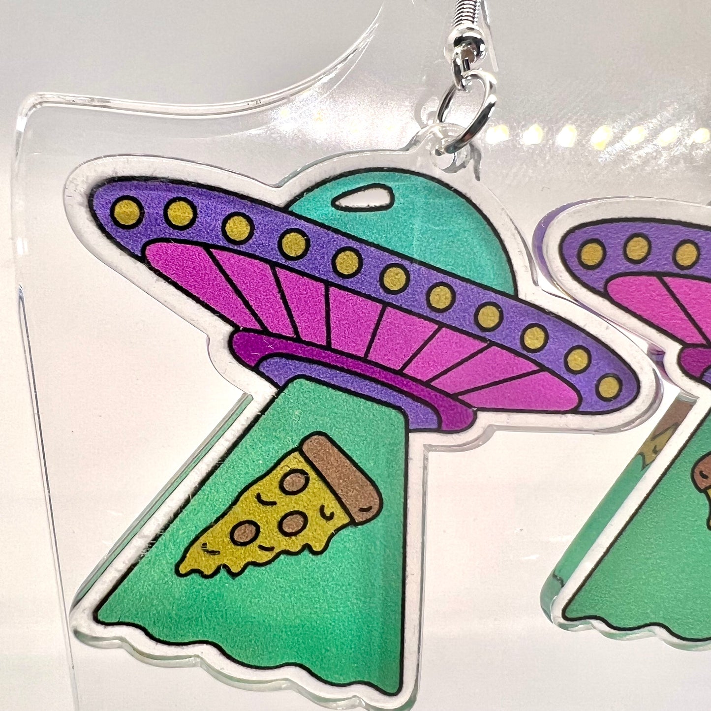 UFO Pizza Slice Earrings