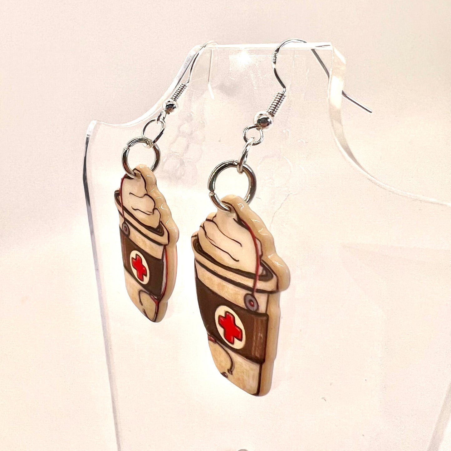 Life Saving Coffee Earrings