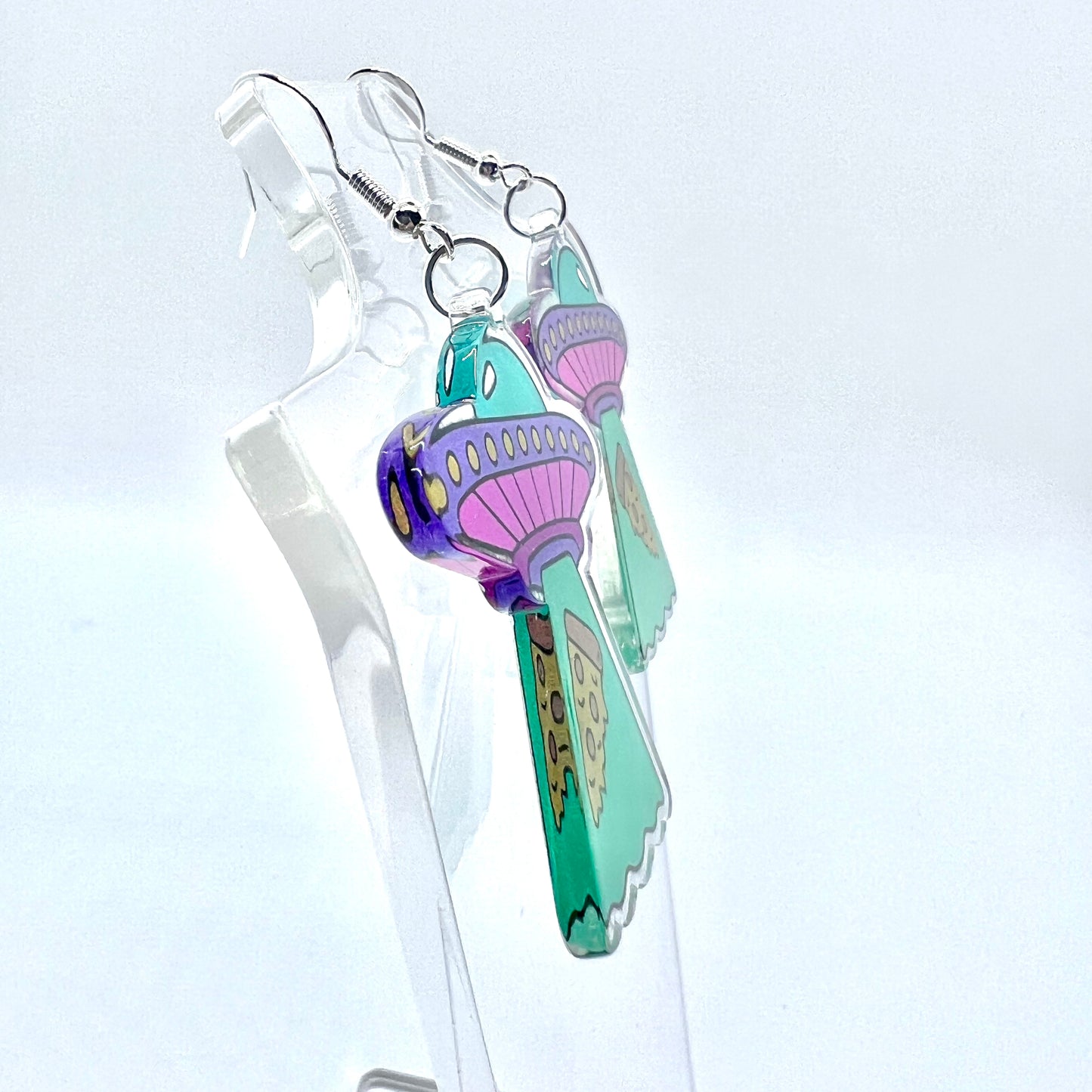 UFO Pizza Slice Earrings