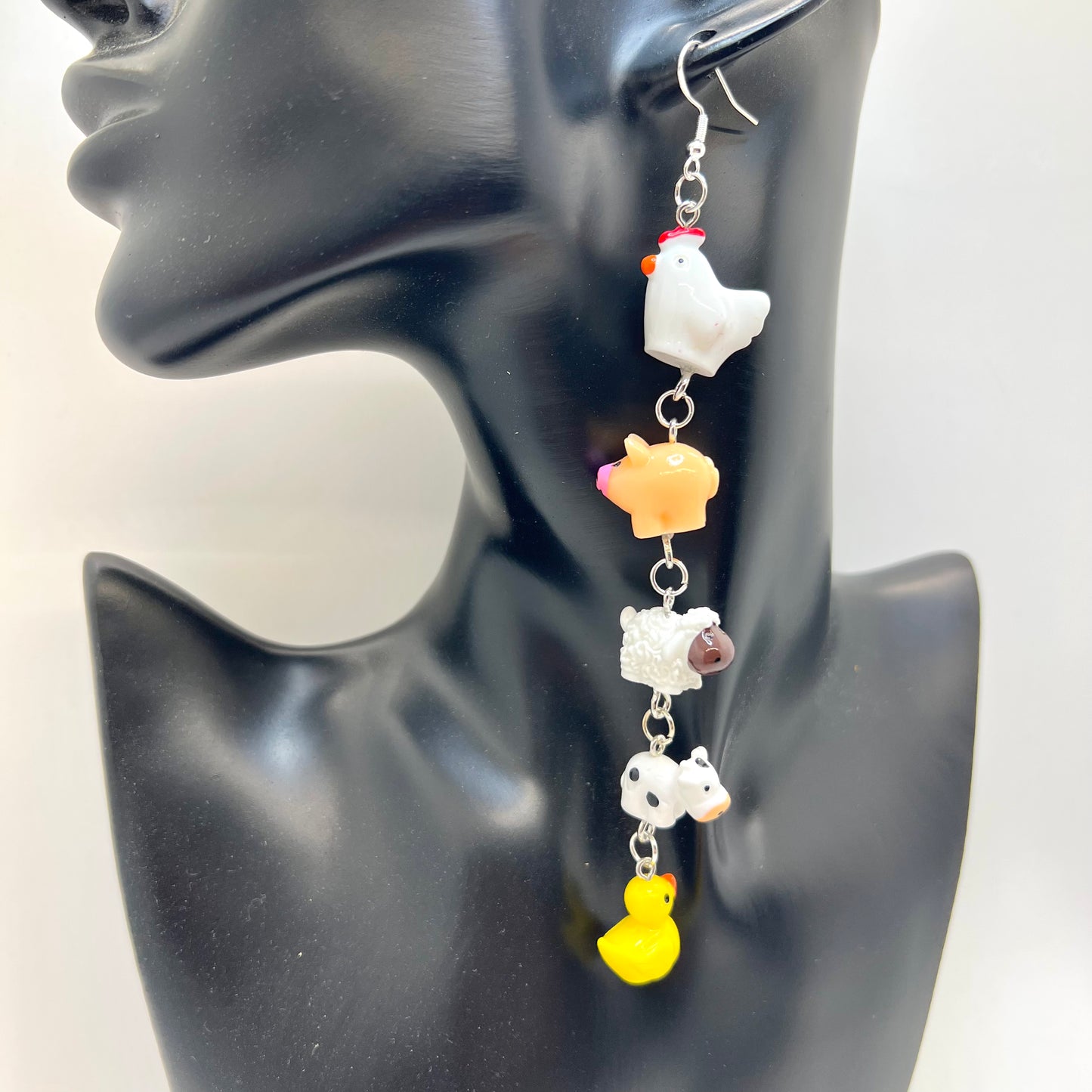 Farm Animal Chain Earrings