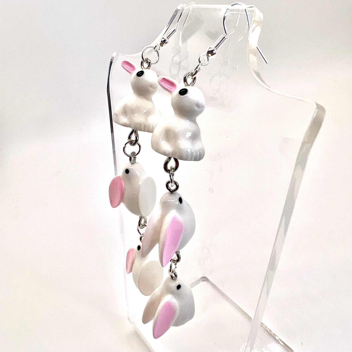 Bunny Family Chain Earrings
