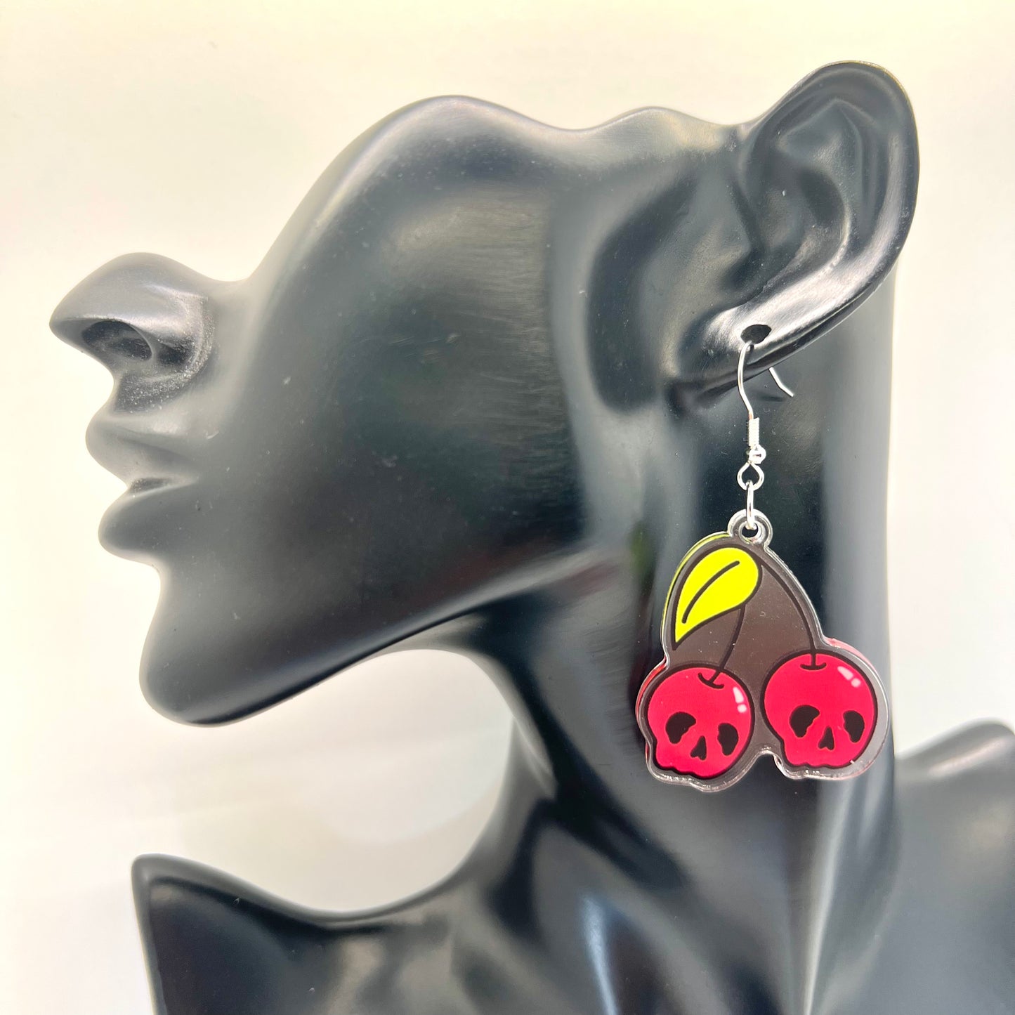 Cherry Skull Earrings