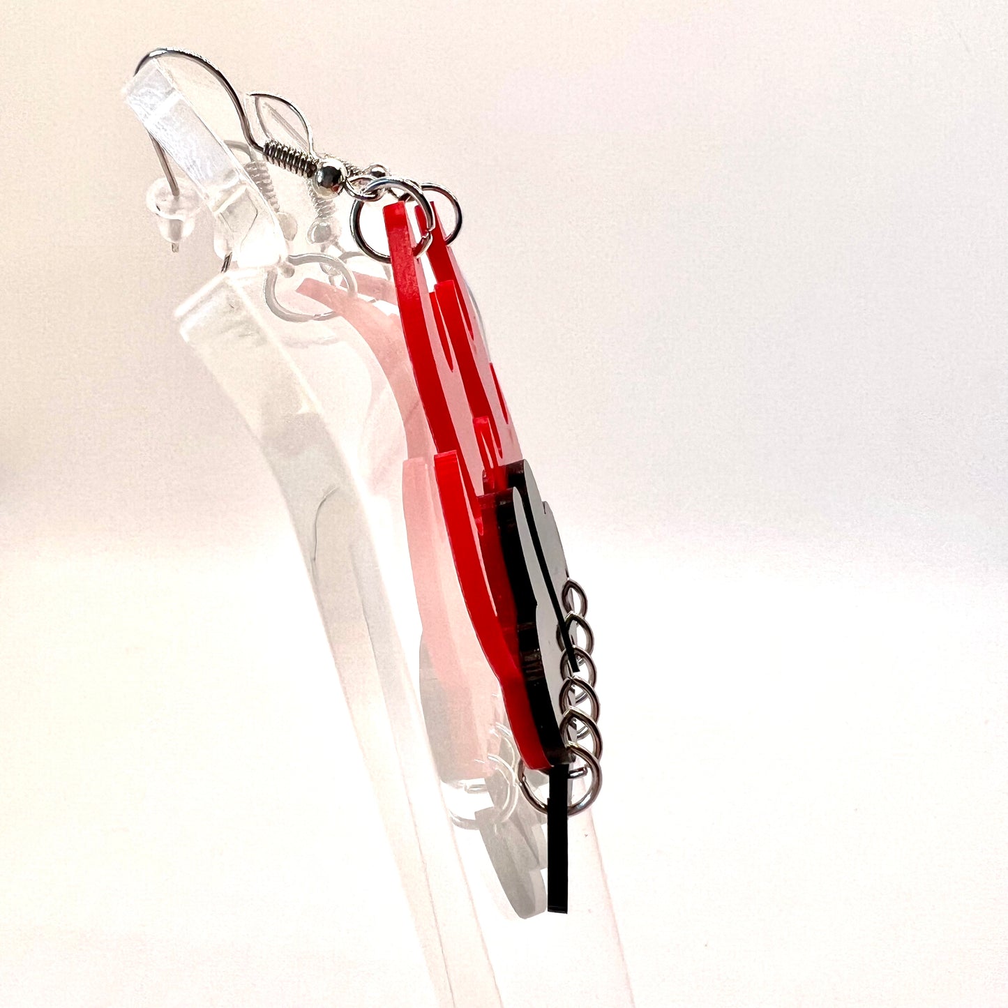 Flaming Heart Earrings