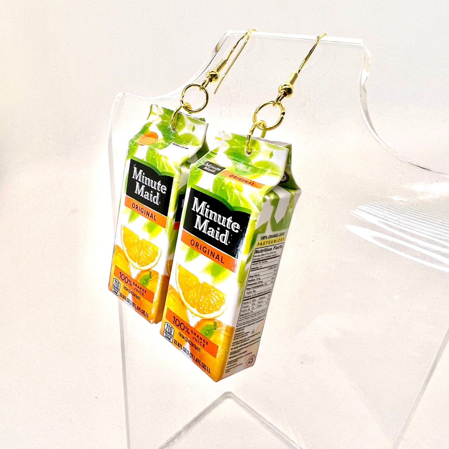 Minute Maid Orange Juice Earrings