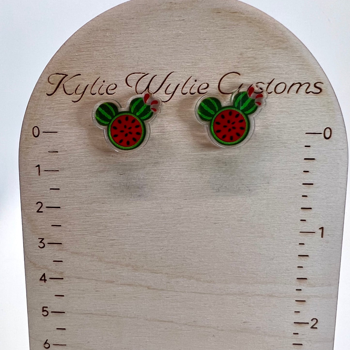 Mini Mickey Watermelon Earrings