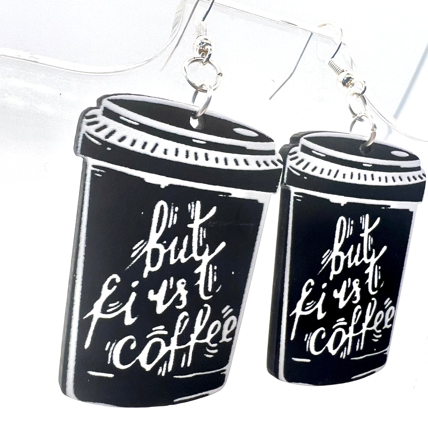 But First, Coffee Earrings