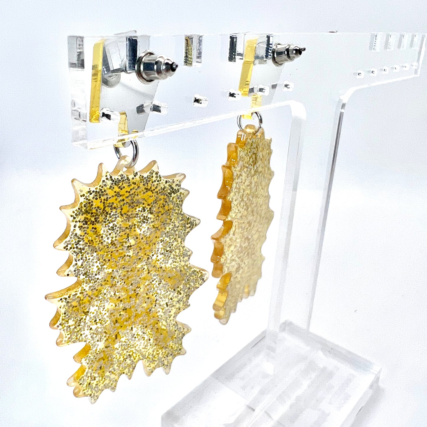 Gold Lightning Earrings