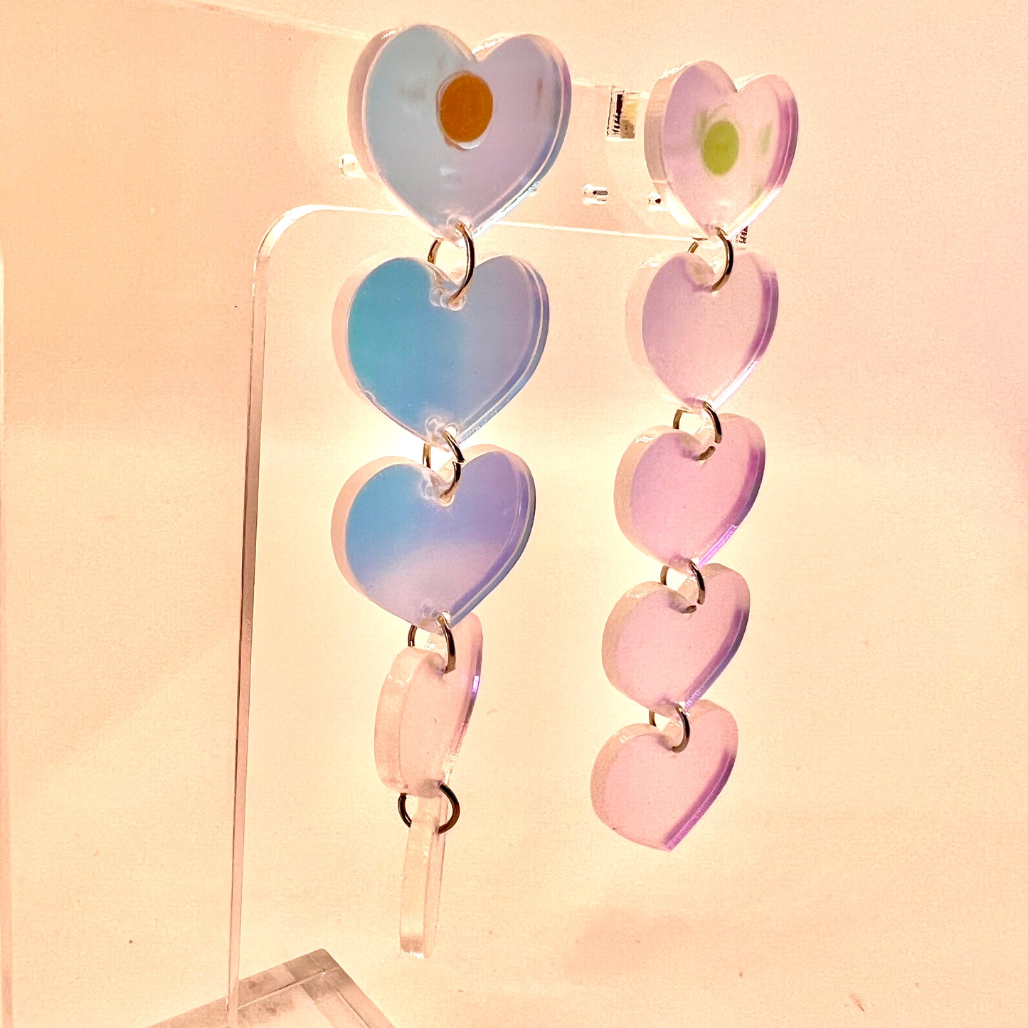 Heart Chain Earrings