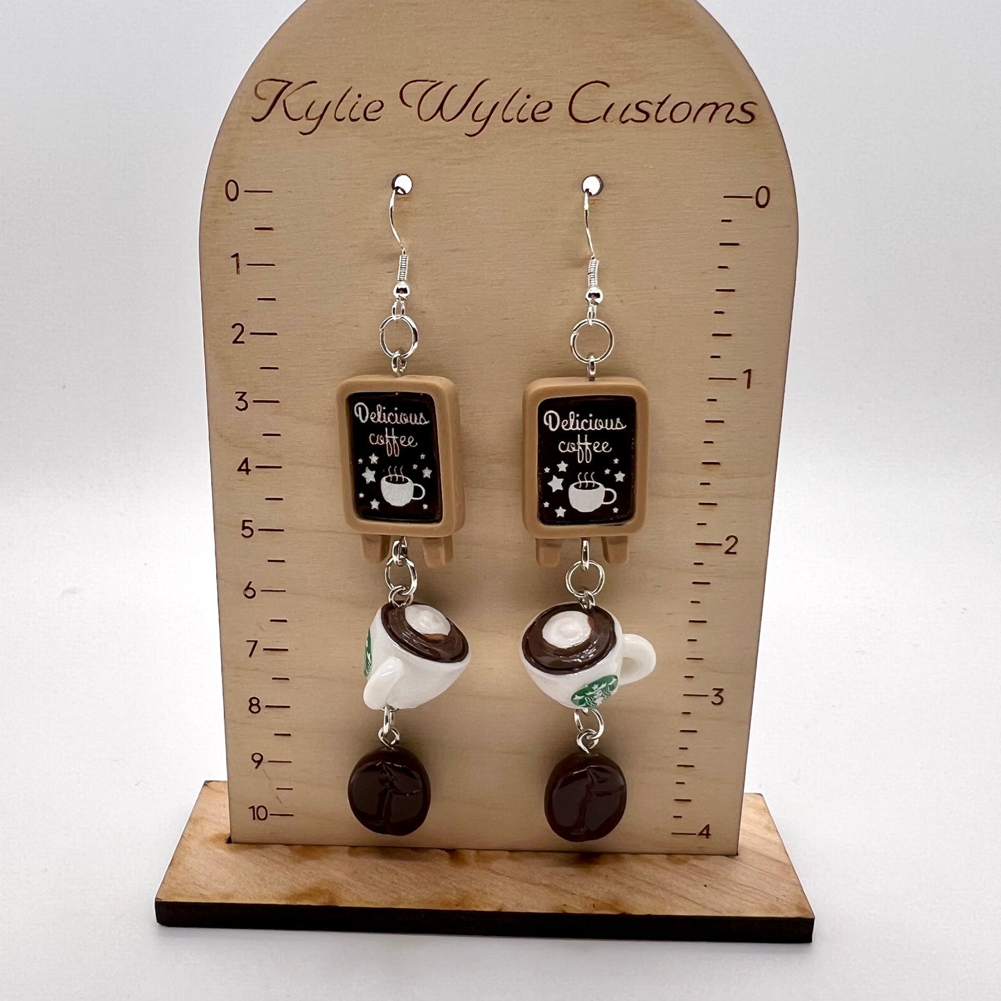 Coffee Shop Chain Earrings