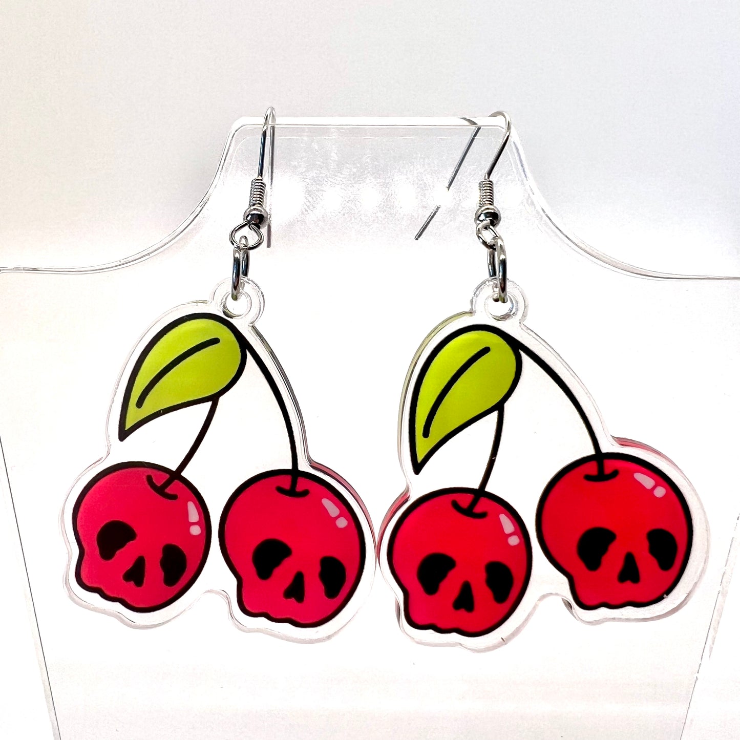 Cherry Skull Earrings