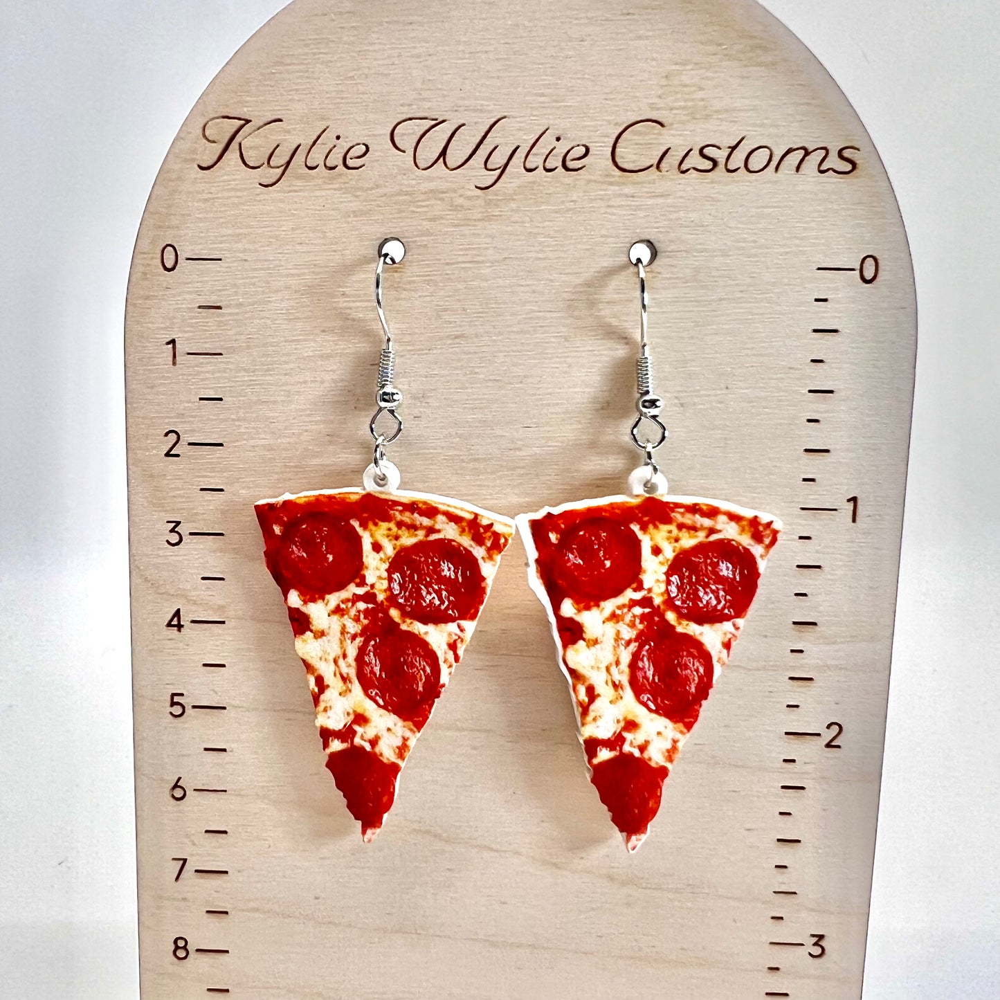 Pepperoni Pizza Slice Earrings