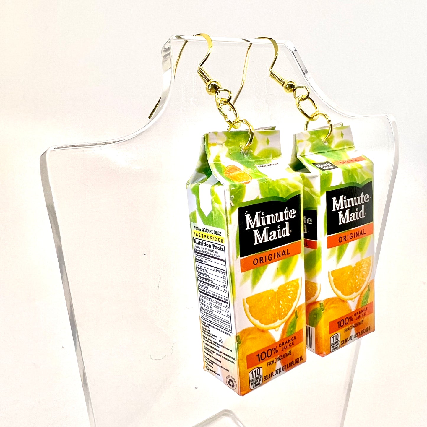 Minute Maid Orange Juice Earrings