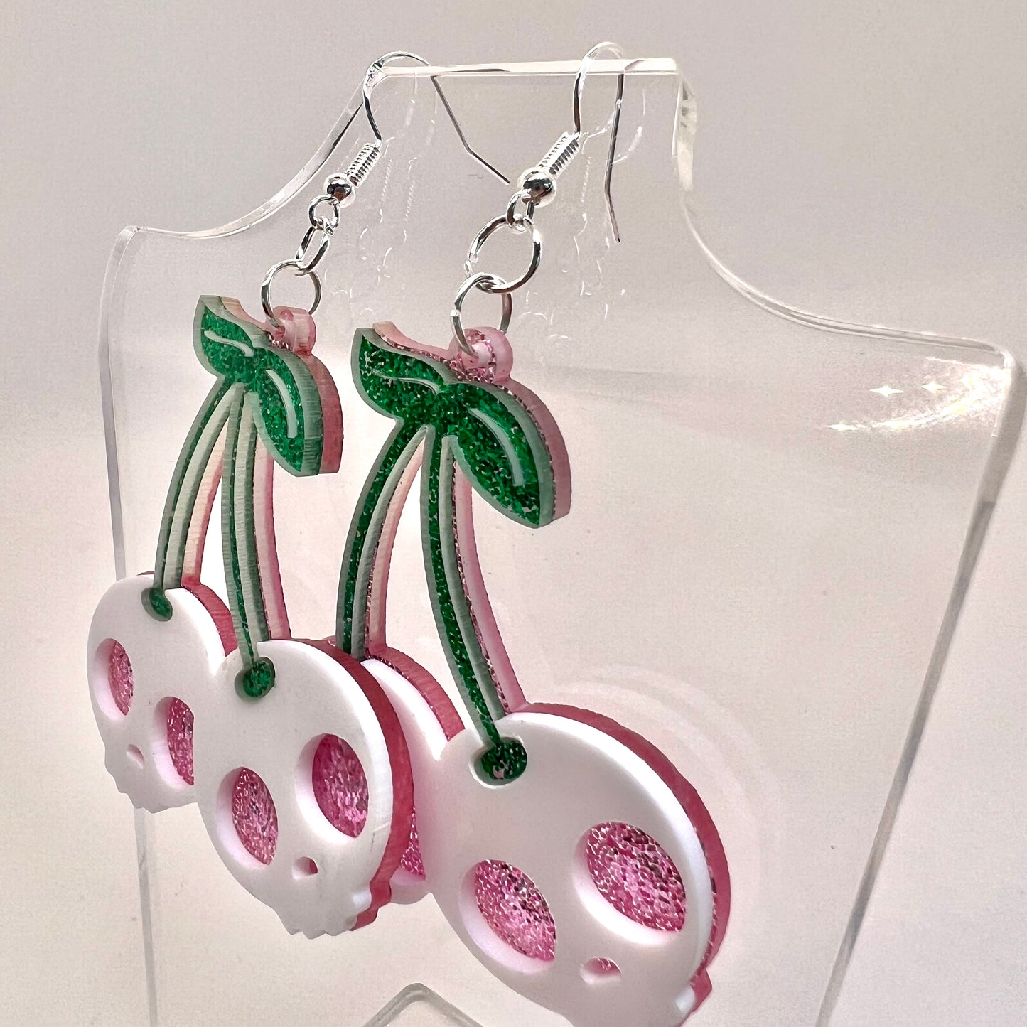 Cherry Skull Earrings