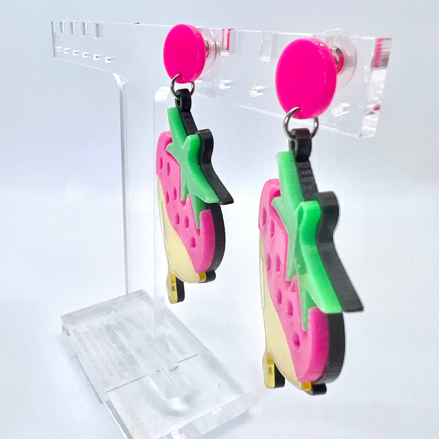 Gold Dipped Strawberry Earrings