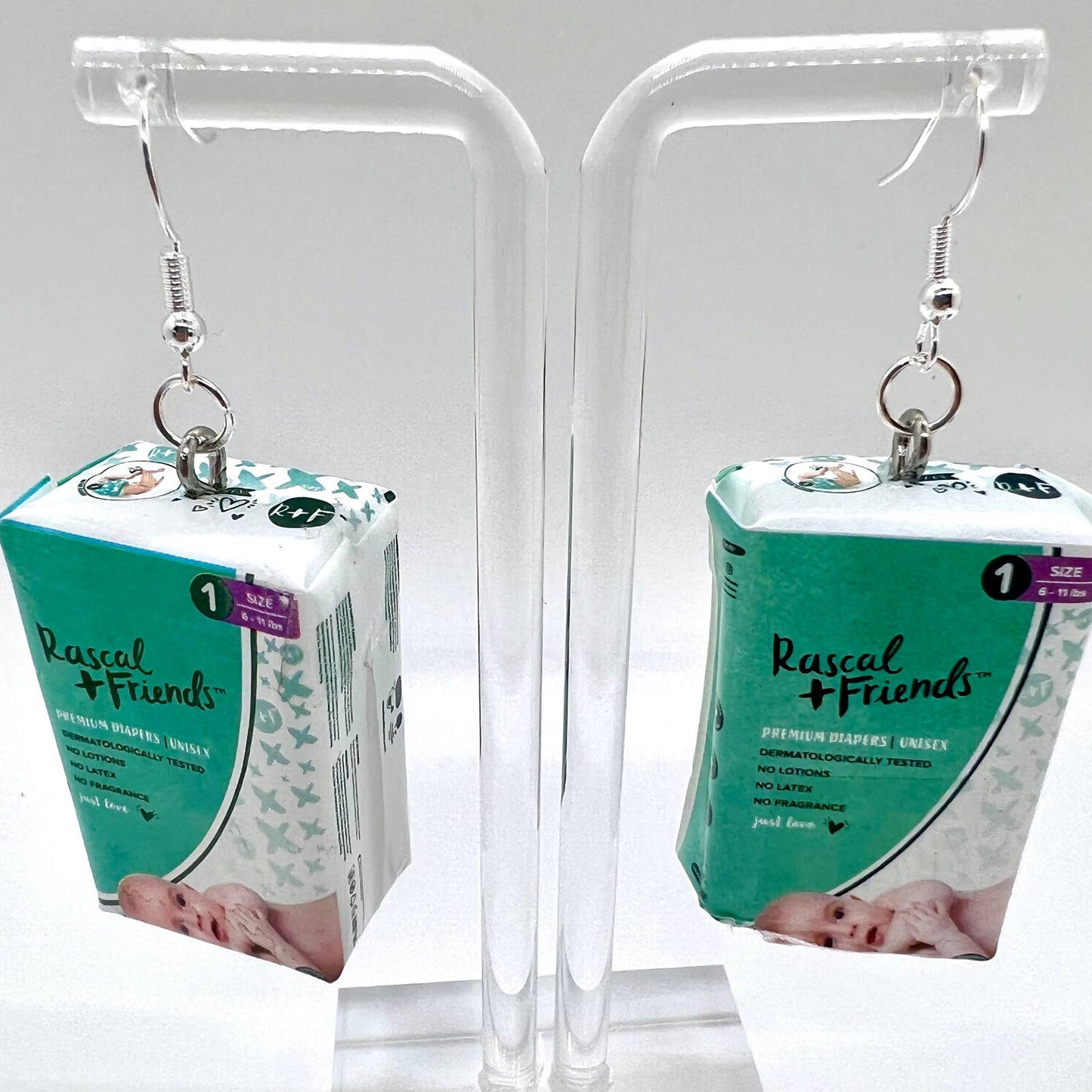 Baby Diapers Earrings