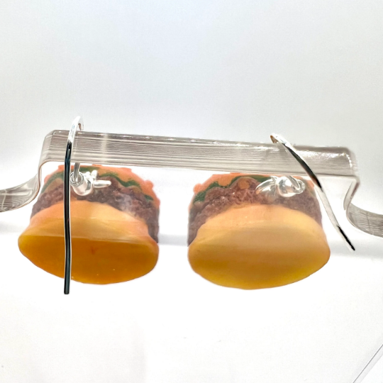 Hamburger Earrings