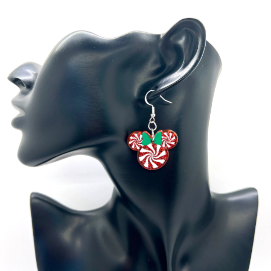 Mickey Peppermint Earrings