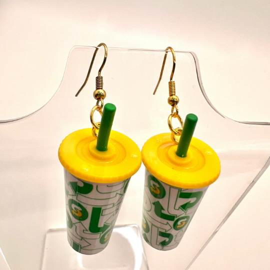 Subway Drink Cup Earrings