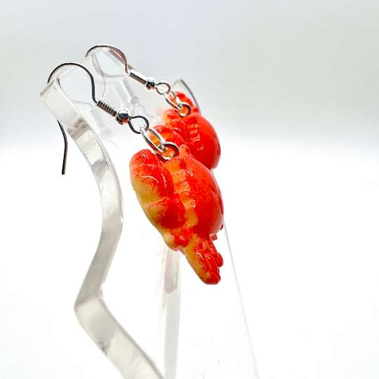 Red Crab Earrings