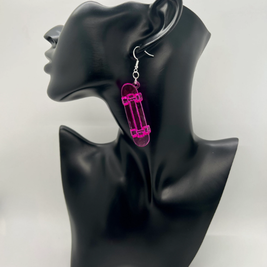 Skateboard Earrings