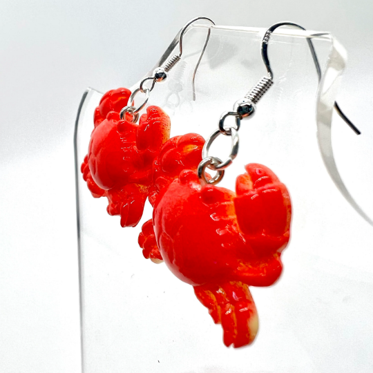 Red Crab Earrings