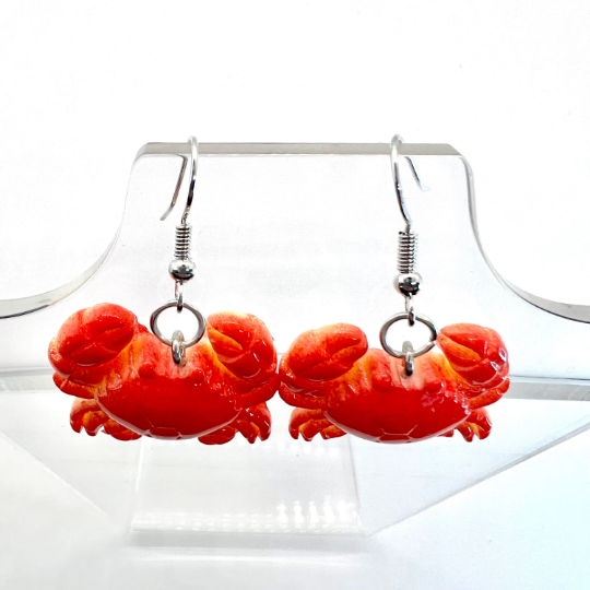 Red Crab Earrings