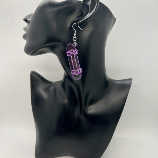 Skateboard Earrings