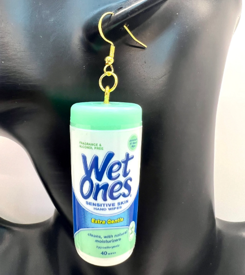 Wet Ones Wipes Mini Brands Earrings