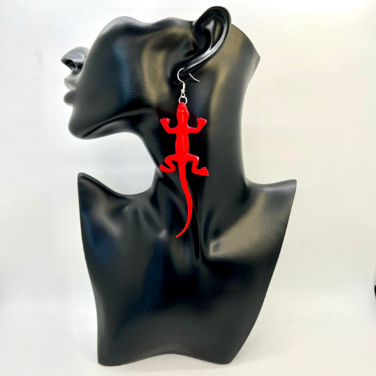 Large Lizard Earrings