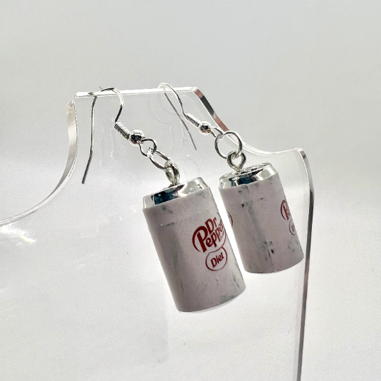 Diet Dr Pepper Can Earrings