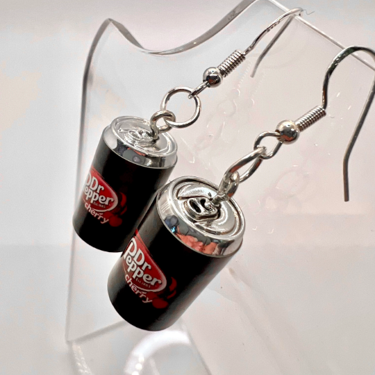 Dr Pepper Dark Cherry Earrings