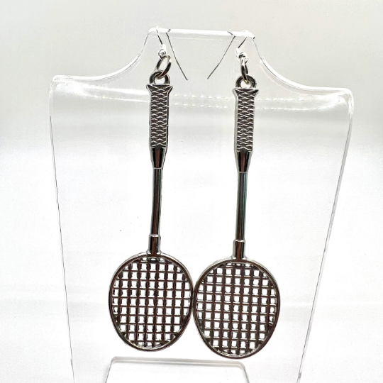 Badminton Tennis Racket Earrings