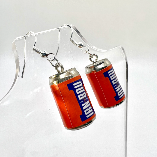 Irn Bru Soft Drink Can Earrings