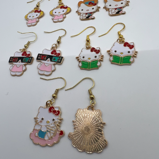Hello Kitty Character Earrings