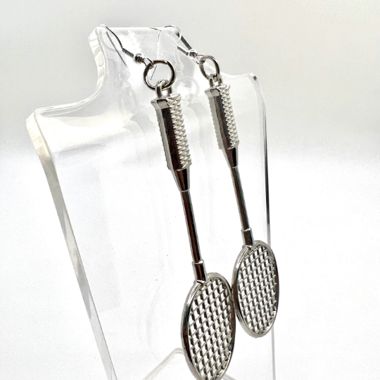 Badminton Tennis Racket Earrings