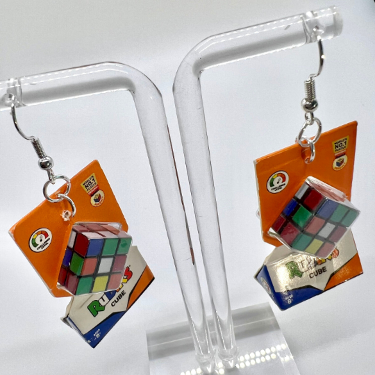 Rubiks Cube Earrings
