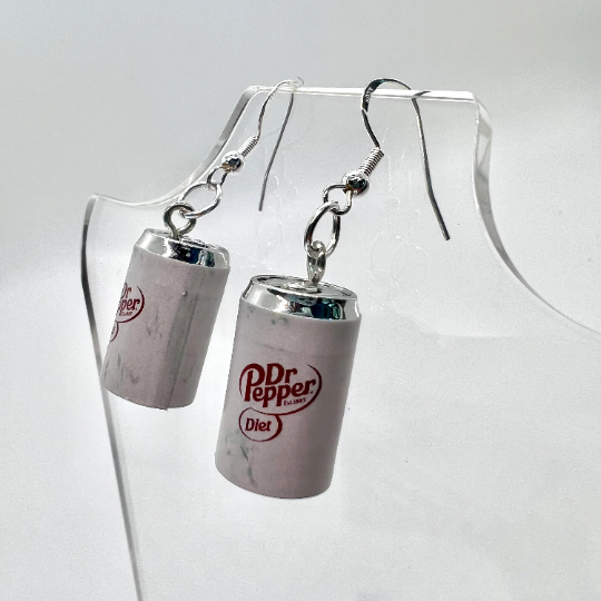 Diet Dr Pepper Can Earrings
